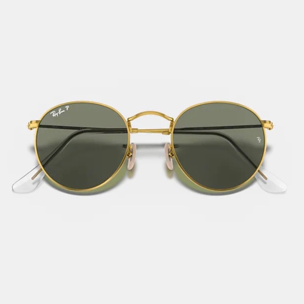 Polarized Ray Ban Round Metal Sunglasses